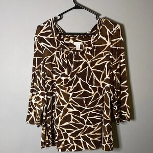 Chicos Size Large 19x25